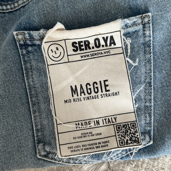 NWT  SER.O.YA MAGGIE MID RISE JEAN - Picture 3 of 4
